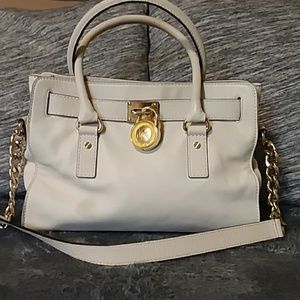 Michael Kors Ivory Hamilton Bag